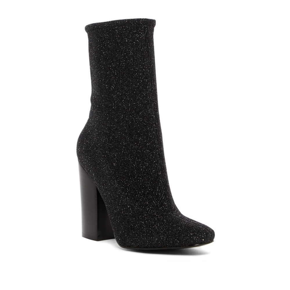 Kendall + Kylie Hailey 4 Metallic Ankle Sock Boot